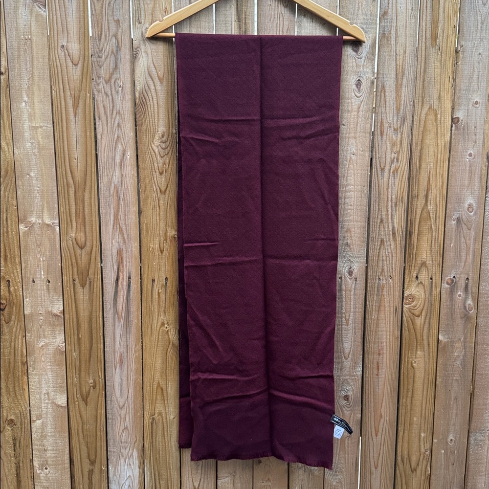 Salvatore Ferragamo Rich Maroon wool Scarf